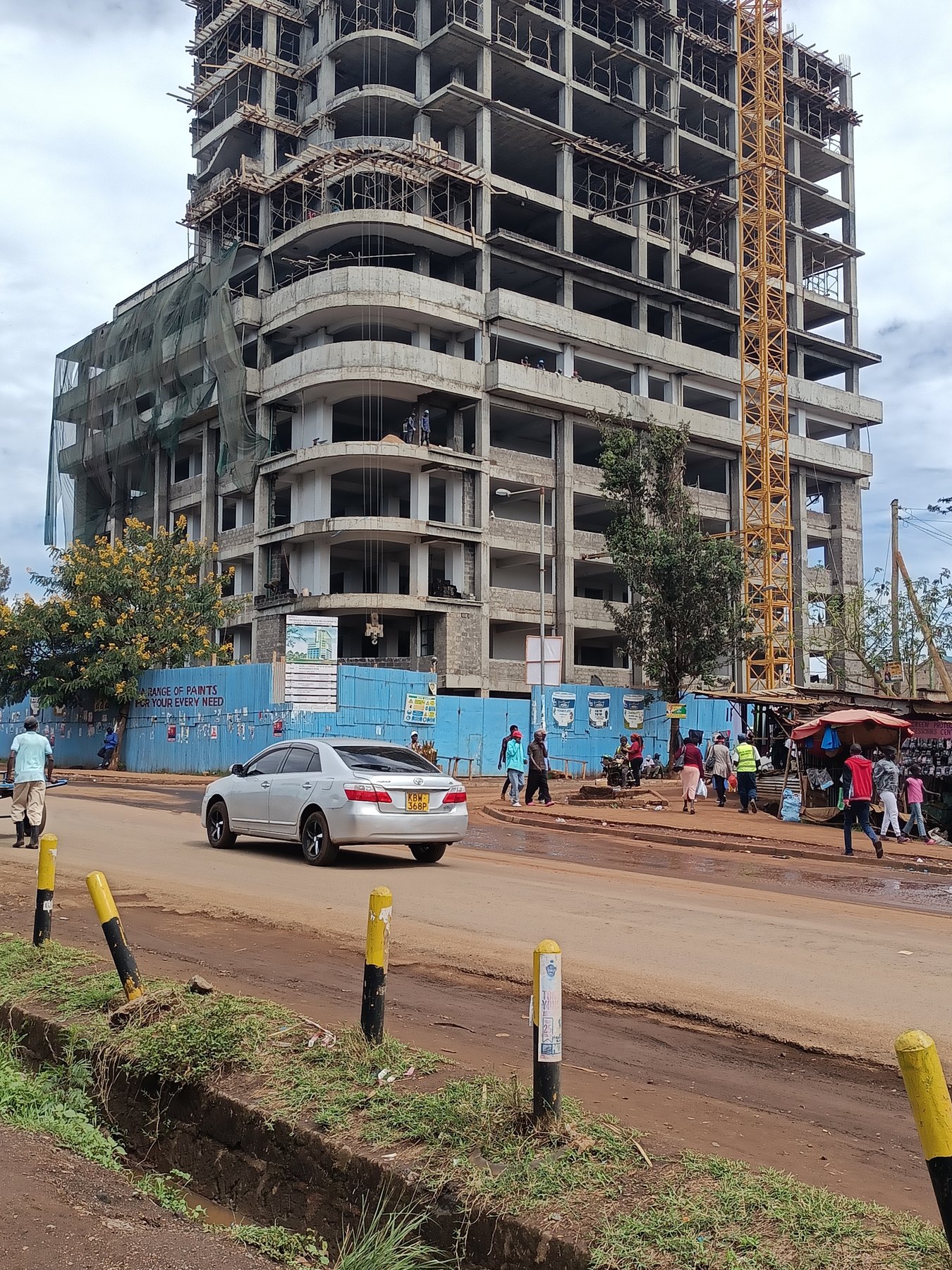 Ruiru Fund Mall side construction view
